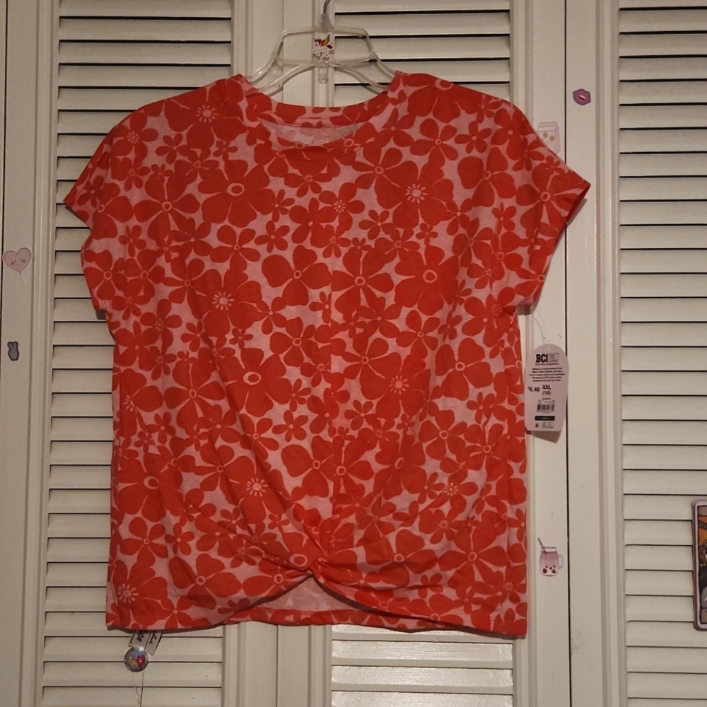Wonder Nation 🌷 Orange Flower Tee